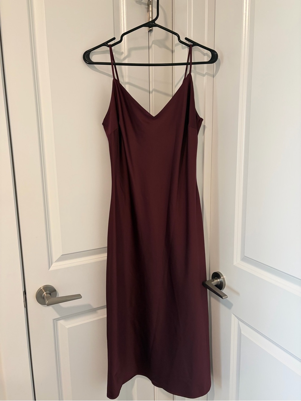 Slip Midi Dress in Burgundy